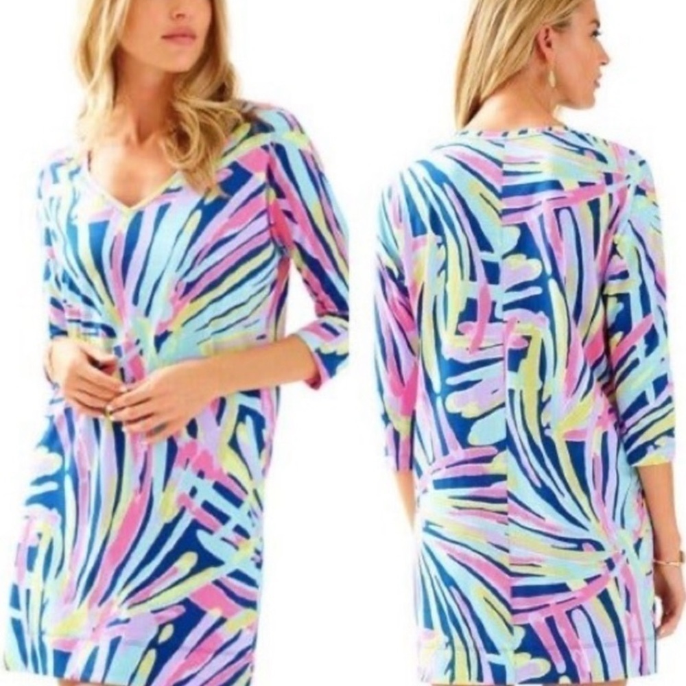 Lilly Pulitzer Cori Dress Indigo Sea Dreamin Sz XS